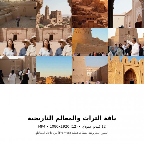 باقة الهوية السعودية  – 26 فيديو ستوك عمودي HD (التراث+ الثقافة الشعبية)